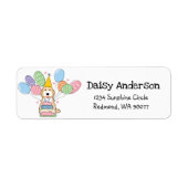 Étiquette Cockapoo Cavapoo Anniversaire Partie Adresse de re (Devant)