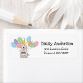 Étiquette Cockapoo Cavapoo Anniversaire Partie Adresse de re (En situation)