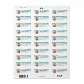 Étiquette Cockapoo Dog Return Address Labels (Feuille entière)