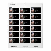 Étiquette Cockatoo Moluccan (Feuille entière)