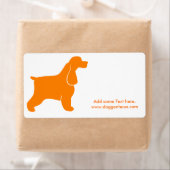 Étiquette Cocker Spaniel Anglais (En situation)