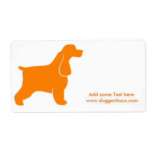 Étiquette Cocker Spaniel Anglais