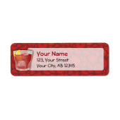 Étiquette cocktail Americano (Devant)