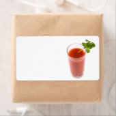 Étiquette Cocktail de jus de tomate frais (En situation)