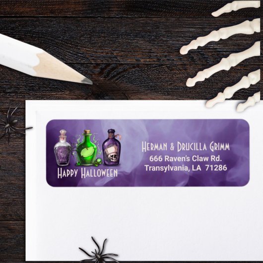 Étiquette Cocktail d'Halloween pour adultes