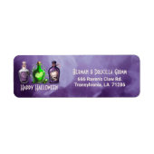 Étiquette Cocktail d'Halloween pour adultes (Devant)