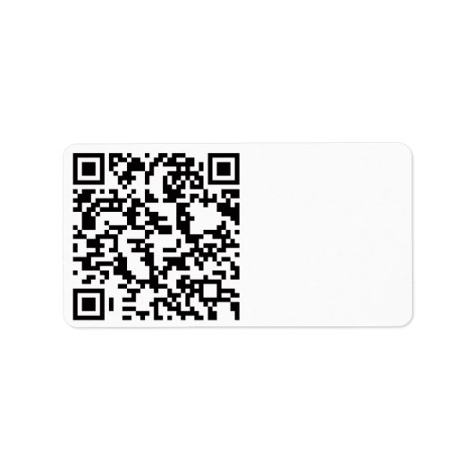 Étiquette Code barre QR numérisable (Devant)