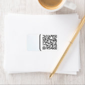 Étiquette Code barre QR numérisable (En situation)