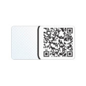 Étiquette Code barre QR numérisable (Devant)