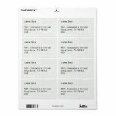 Étiquette Code binaire pour GEEK (Feuille entière)