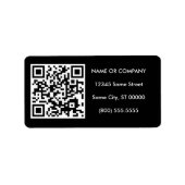 Étiquette code personnalisable de QR (Devant)