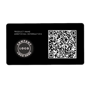 Étiquette Code QR du logo professionnel personnalisé ID du p