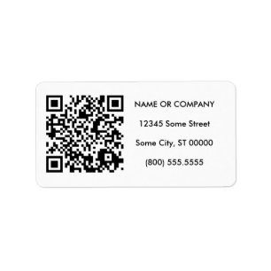 Étiquette code QR personnalisable