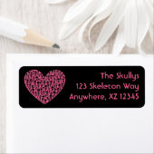 Étiquette Coeur crâne (En situation)