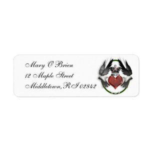 Étiquette coeur de claddagh
