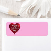 Étiquette Coeur Heureuse Sainte-Valentin (En situation)