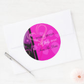 Étiquette - Coeur mystique - Noir/Rose (Enveloppe)