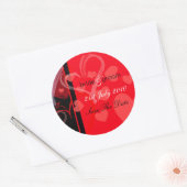 Étiquette - Coeur mystique - Noir/Rouge (Enveloppe)