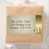 Étiquette Coeur or vintage Classy (En situation)