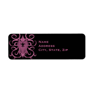 Étiquette Coeur rose