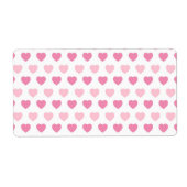 Étiquette Coeur rose Décoration de la Saint Valentin (Devant)