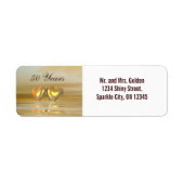 Étiquette Coeurs d'or (Devant)