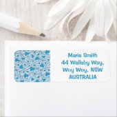 Étiquette Coeurs frisés (En situation)