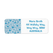 Étiquette Coeurs frisés (Devant)