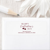 Étiquette Coeurs Heureuses Saintes-Valentin Parties scintill (En situation)