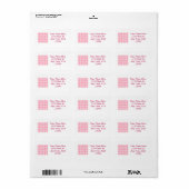 Étiquette Coeurs Polka (Feuille entière)