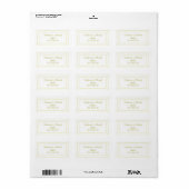 Étiquette Coeurs romantiques Moderne Blanc Simple Mariage (Feuille entière)