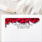 Étiquette Coeurs rouges élégants (En situation)