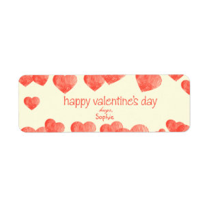 Étiquette Coeurs - Saint Valentin Cadeau Tgs