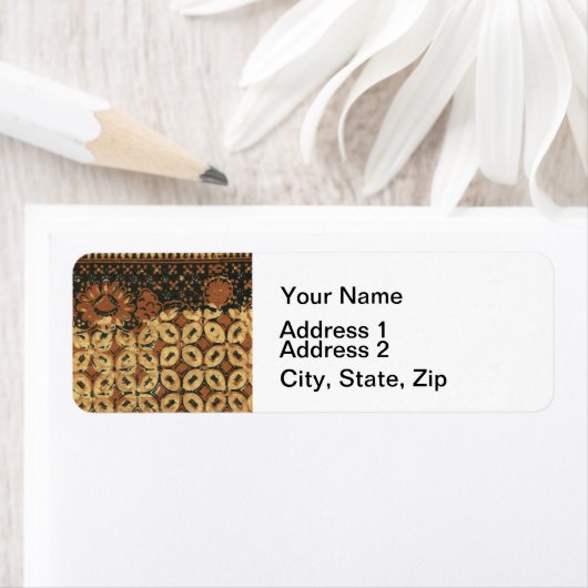 Étiquette Coffee Bean Earthy Boho Rustique (En situation)