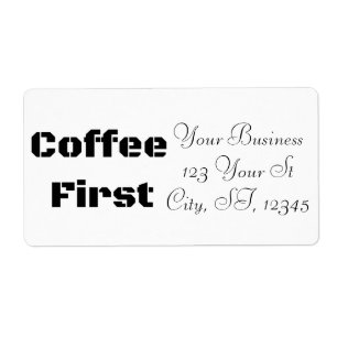 Étiquette Coffee First Thunder_Cove