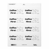 Étiquette Coffee First Thunder_Cove (Feuille entière)