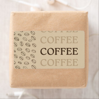 Étiquette Coffee Label – Retro Coffee Beans