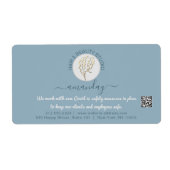 Étiquette Coiffeur Beauté Studi Lashes Gold Logo QR CODES (Devant)