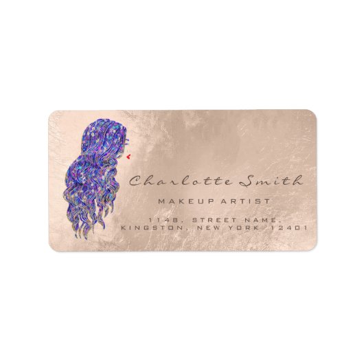 Étiquette Coiffeur de maquillage ivoire Mermaid RSVP (Devant)