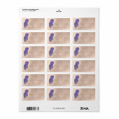 Étiquette Coiffeur de maquillage ivoire Mermaid RSVP (Feuille entière)