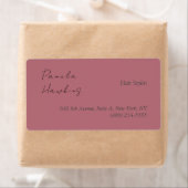 Étiquette Coiffeuse professionnelle couleur or rose clair (En situation)