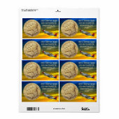 ÉTIQUETTE COIN D'AÉRONEF TUSKEGEE (Feuille entière)