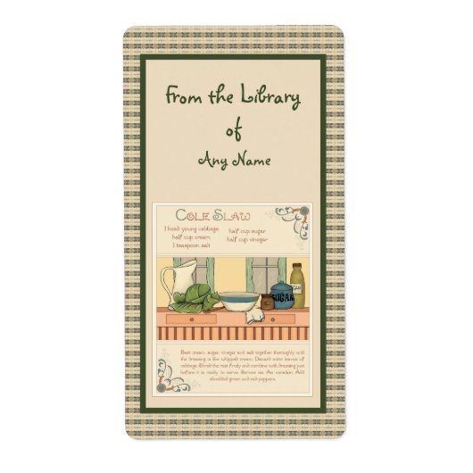 Étiquette Coleslaw (Devant)