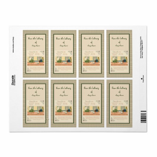 Étiquette Coleslaw (Feuille entière)