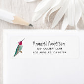 Étiquette Colibri d'Anna (En situation)