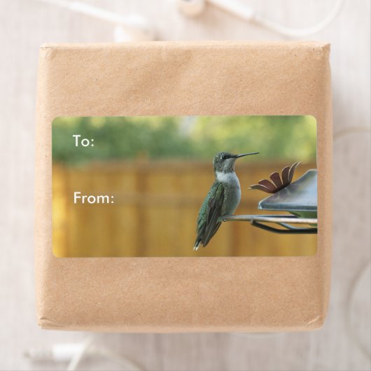 Étiquette Colibri Ruby Throsé (En situation)