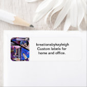 Étiquette Collage de photos en verre (En situation)