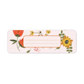 Étiquette collection de fleurs (Devant)