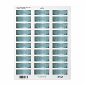 Étiquette Collection de mariage Élégance Bioluminescente (Feuille entière)