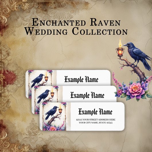 Étiquette Collection de mariage Enchanted Raven